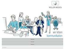 Tablet Screenshot of mueller-medien.com